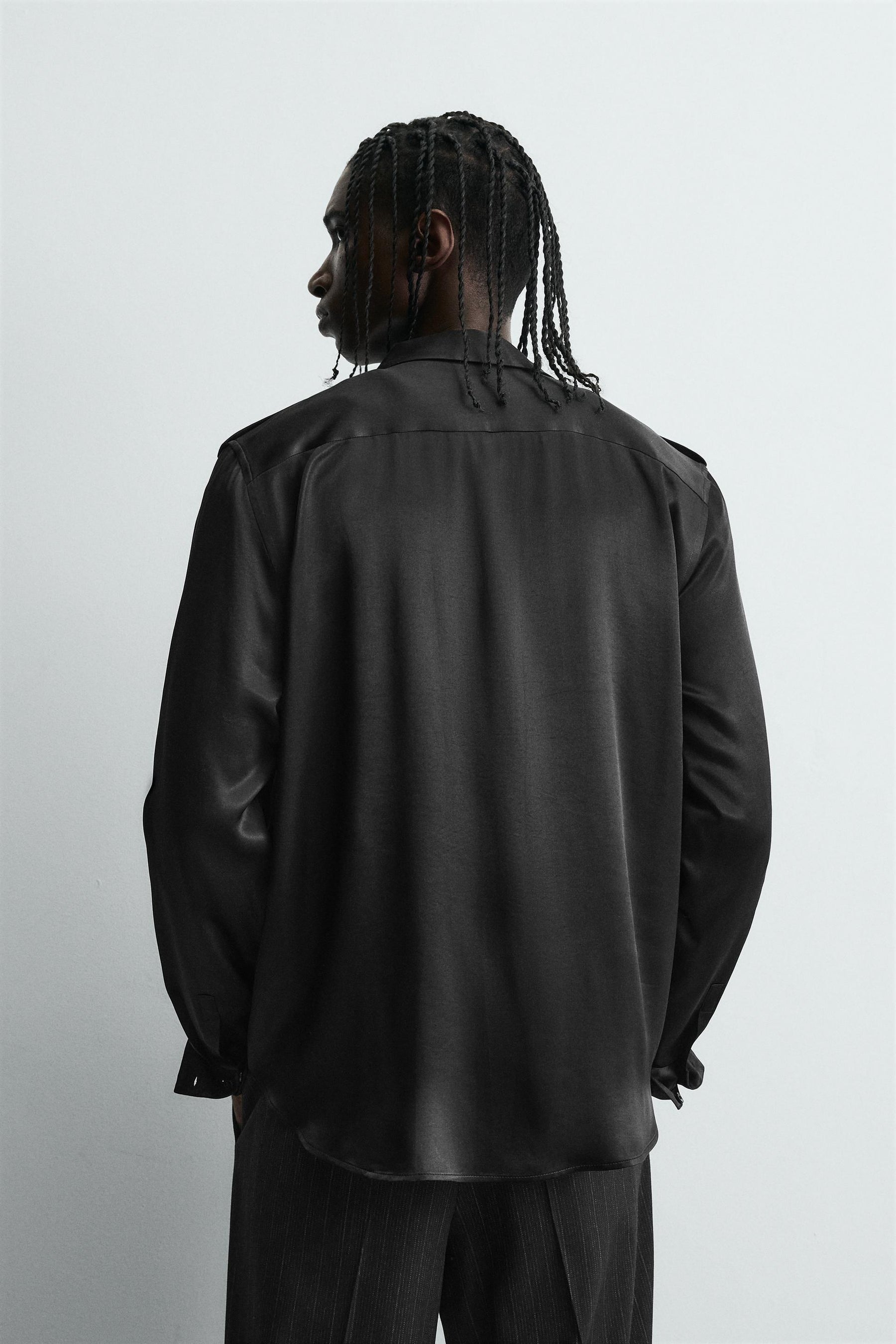 SATIN RELAXED FIT SHIRT - Image 3