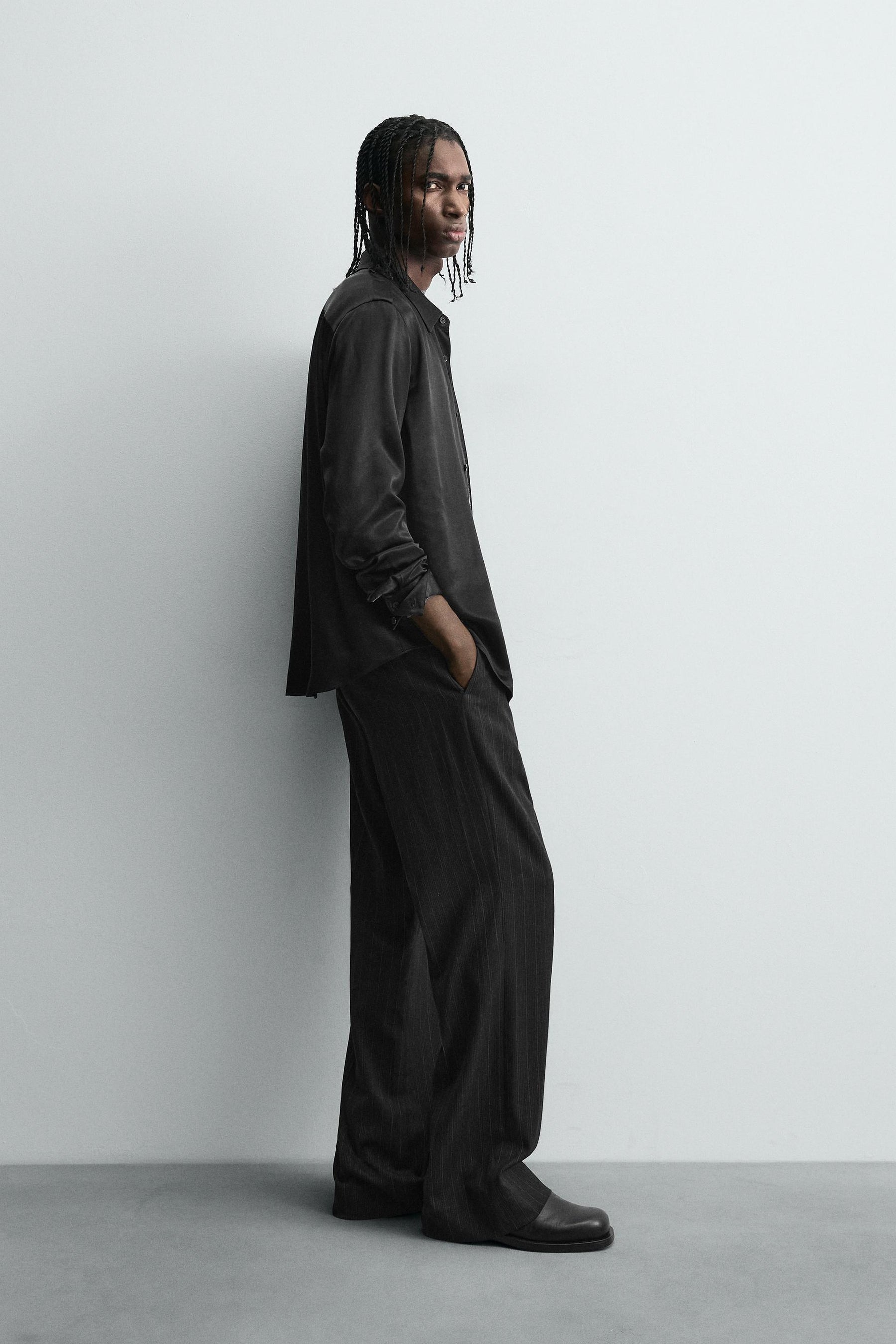 SATIN RELAXED FIT SHIRT - Image 4