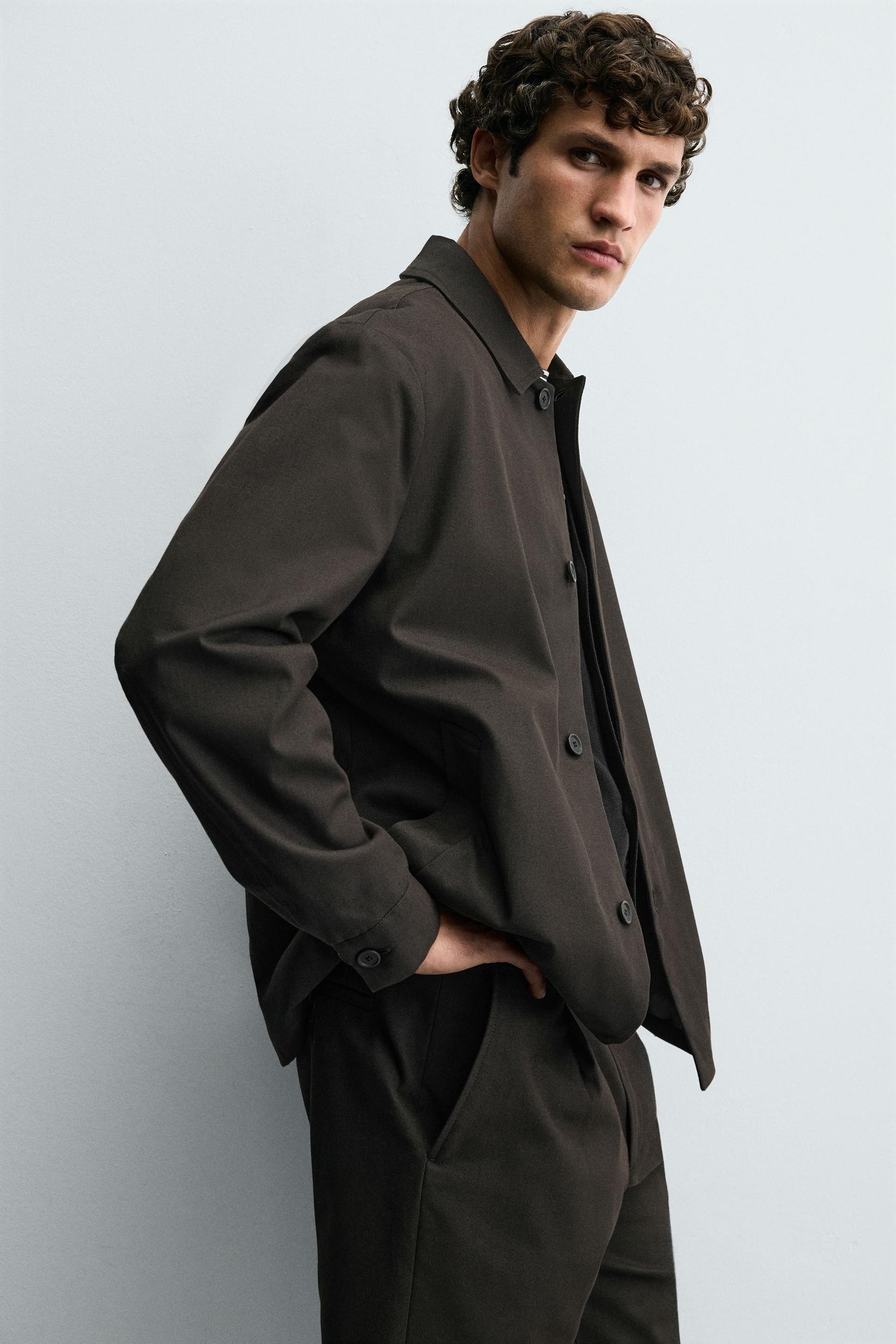 RELAXED FIT TWILL OVERSHIRT - Image 6