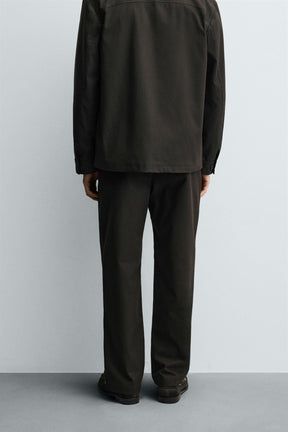 PLEATED TWILL TROUSERS - Image 3