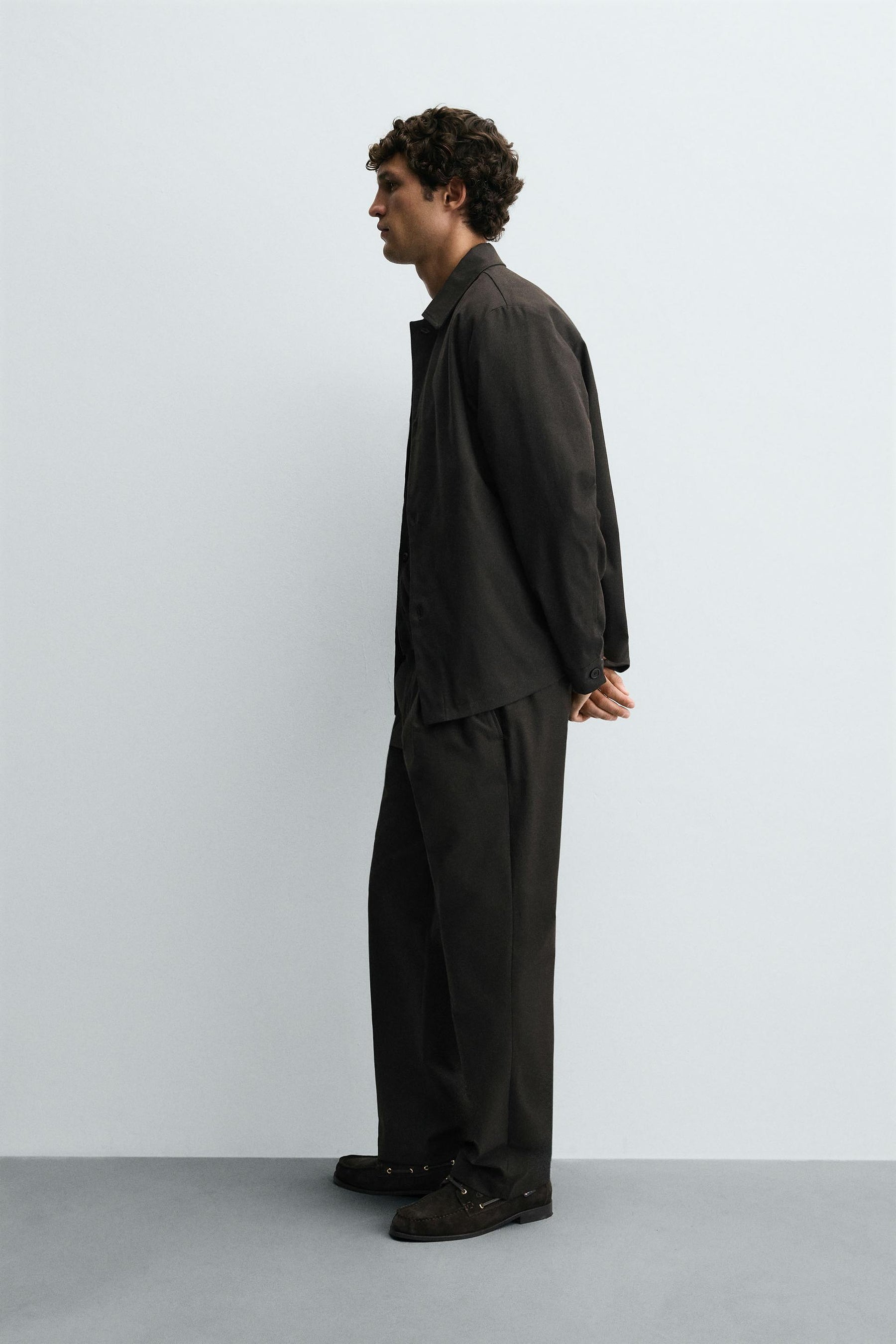 PLEATED TWILL TROUSERS - Image 4