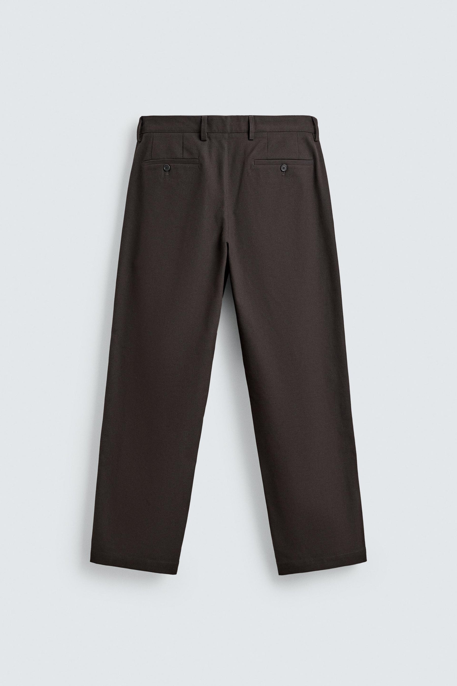 PLEATED TWILL TROUSERS - Image 8