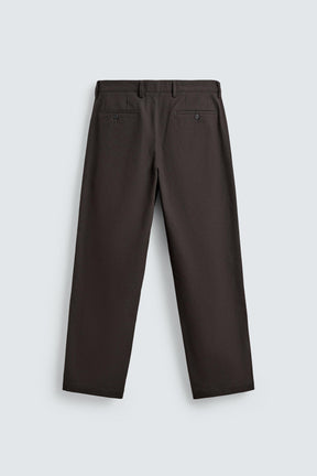PLEATED TWILL TROUSERS - Image 8