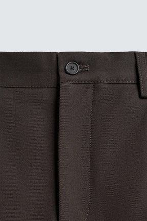 PLEATED TWILL TROUSERS - Image 9