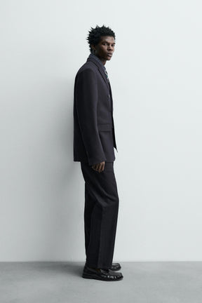 DOUBLE-BREASTED FLANNEL WOOL BLAZER - Image 4