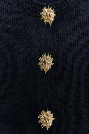 KNIT TOP WITH GOLD BUTTONS - Image 6