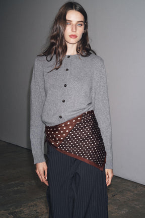 Cashmere Wool Long Cardigan