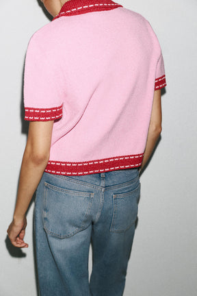 Knit Cardigan with Sleeves