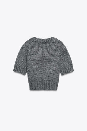 CROPPED V-NECK JUMPER