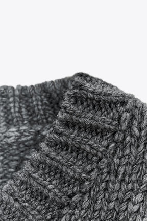 CROPPED KNIT V-NECK JUMPER - Image 5