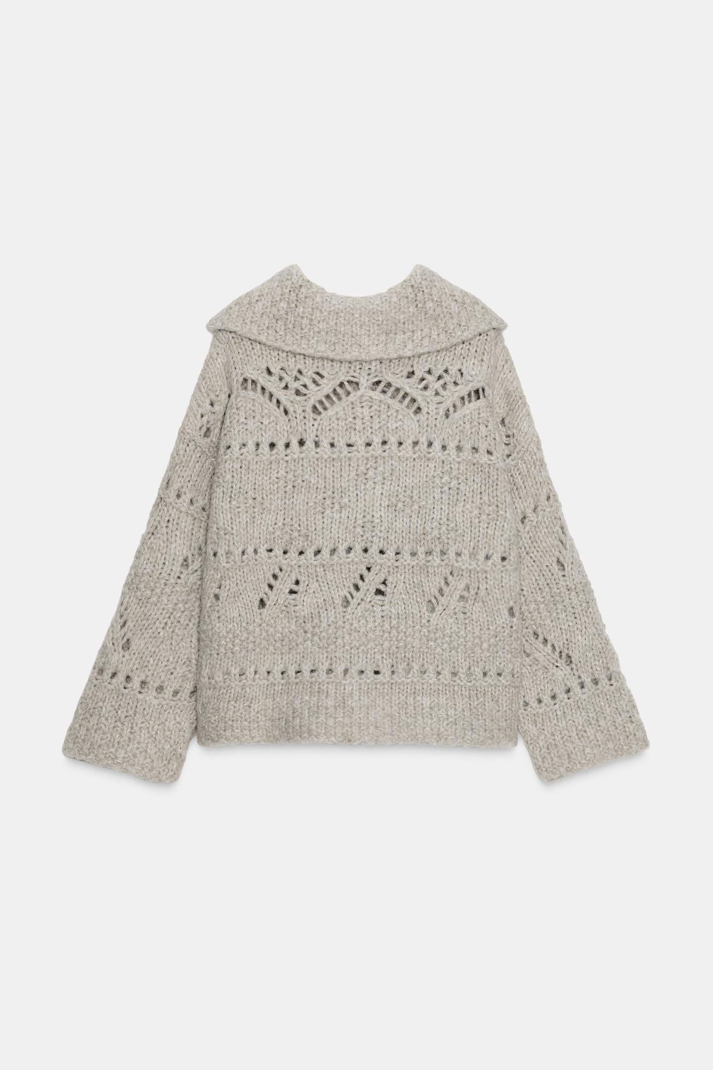 Pointelle Knit Cardigan