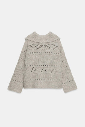 Pointelle Knit Cardigan