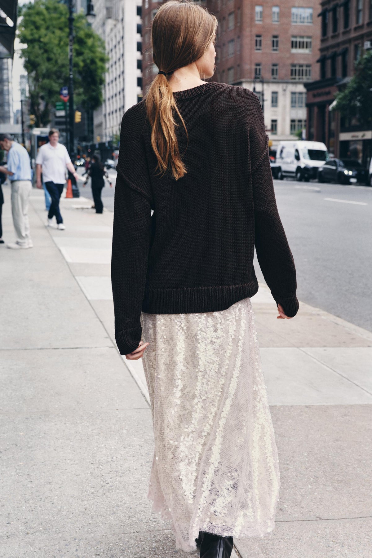 KNIT JUMPER WITH SEAMS