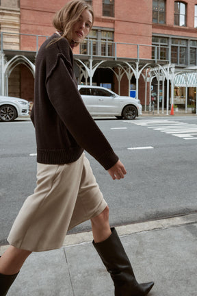 KNIT JUMPER WITH EXPOSED SEAMS - Image 3