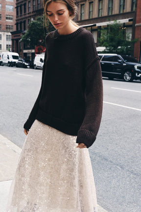 KNIT JUMPER WITH SEAMS