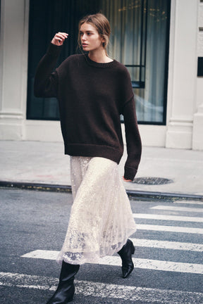 KNIT JUMPER WITH SEAMS