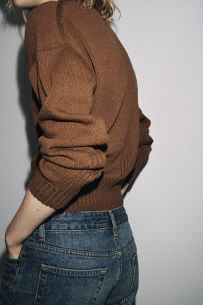 V-Neck Knit Jumper