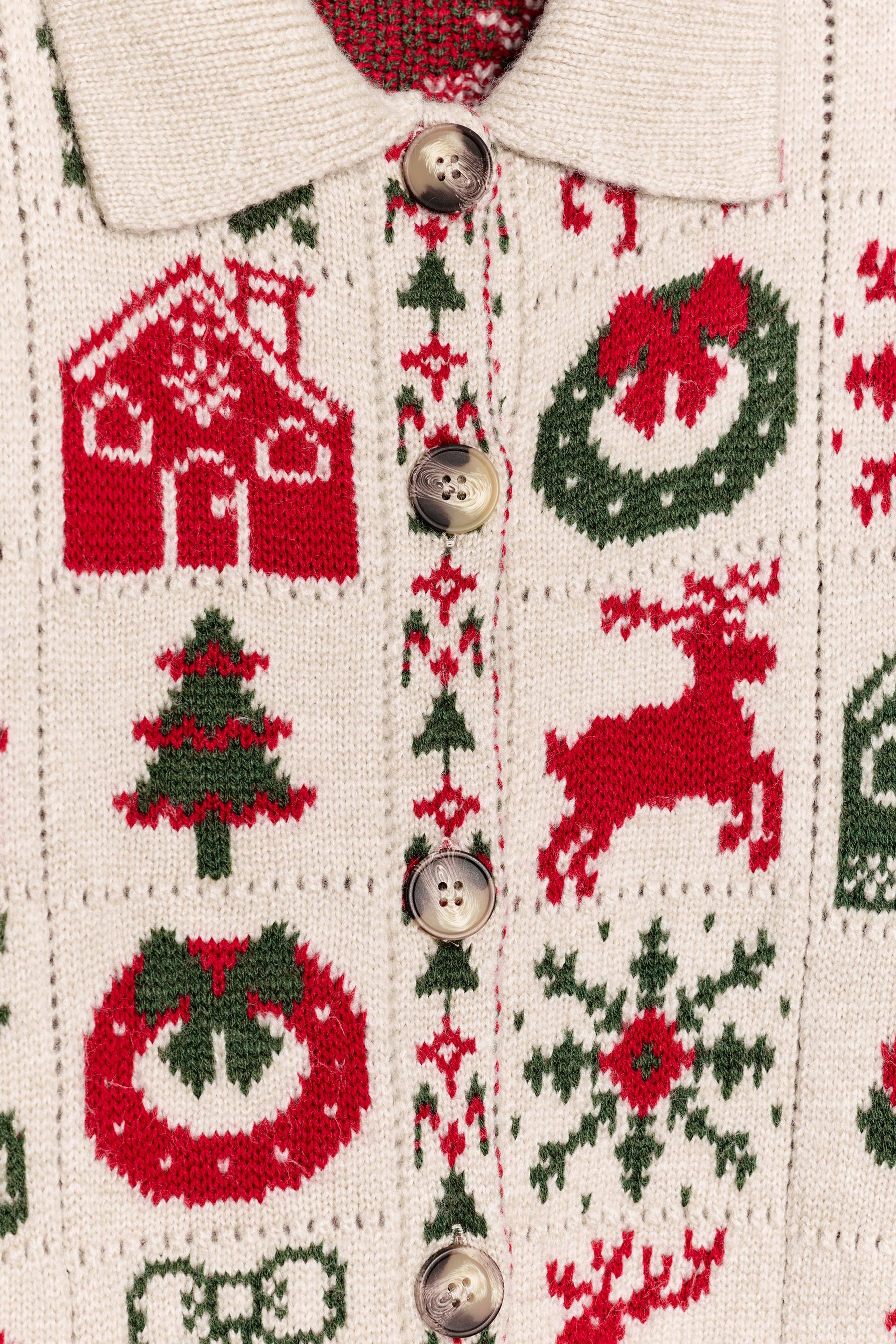 Jacquard Christmas Cardigan