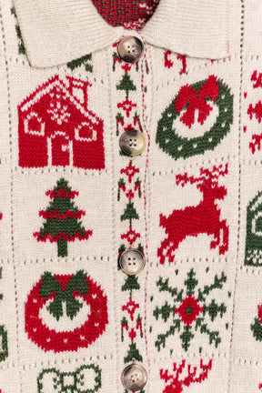 JACQUARD CHRISTMAS CARDIGAN - Image 3