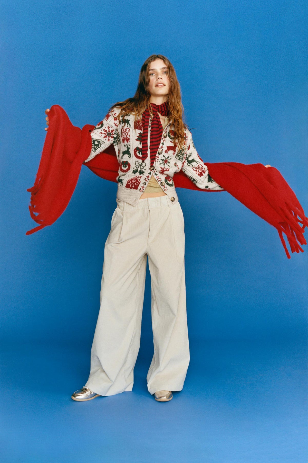 JACQUARD CHRISTMAS CARDIGAN - Image 1