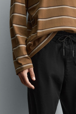 SLIM FIT JOGGER WAIST TROUSERS - Image 5