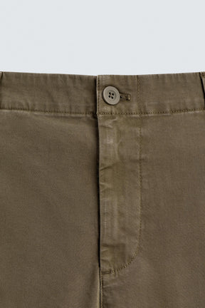 STRAIGHT-LEG TWILL TROUSERS - Image 9