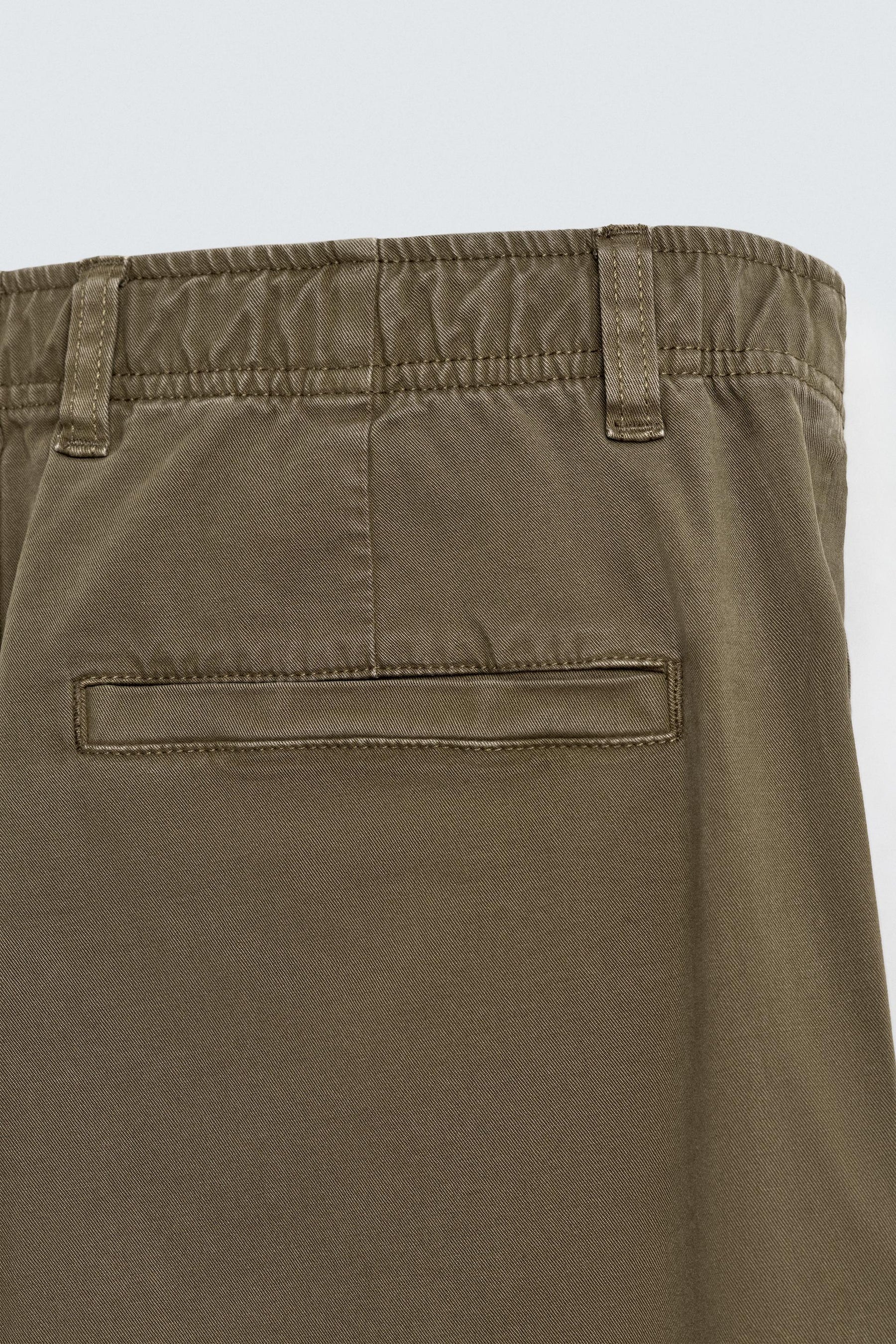 STRAIGHT-LEG TWILL TROUSERS - Image 10