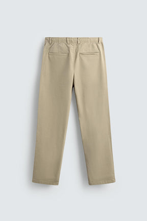 STRAIGHT-LEG TWILL TROUSERS - Image 7
