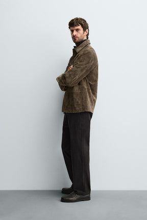 STRAIGHT-LEG TWILL TROUSERS - Image 4