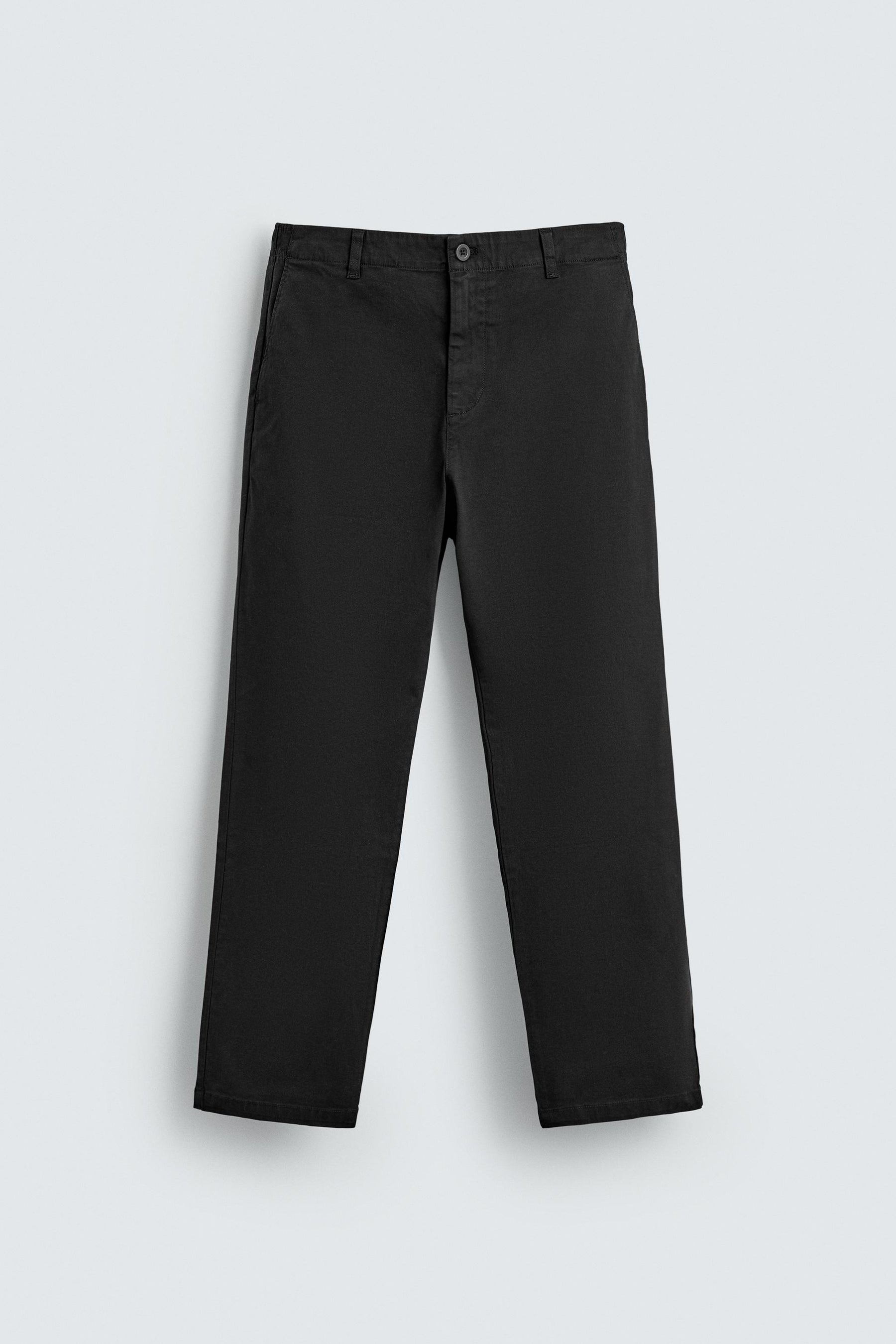 STRAIGHT-LEG TWILL TROUSERS - Image 7