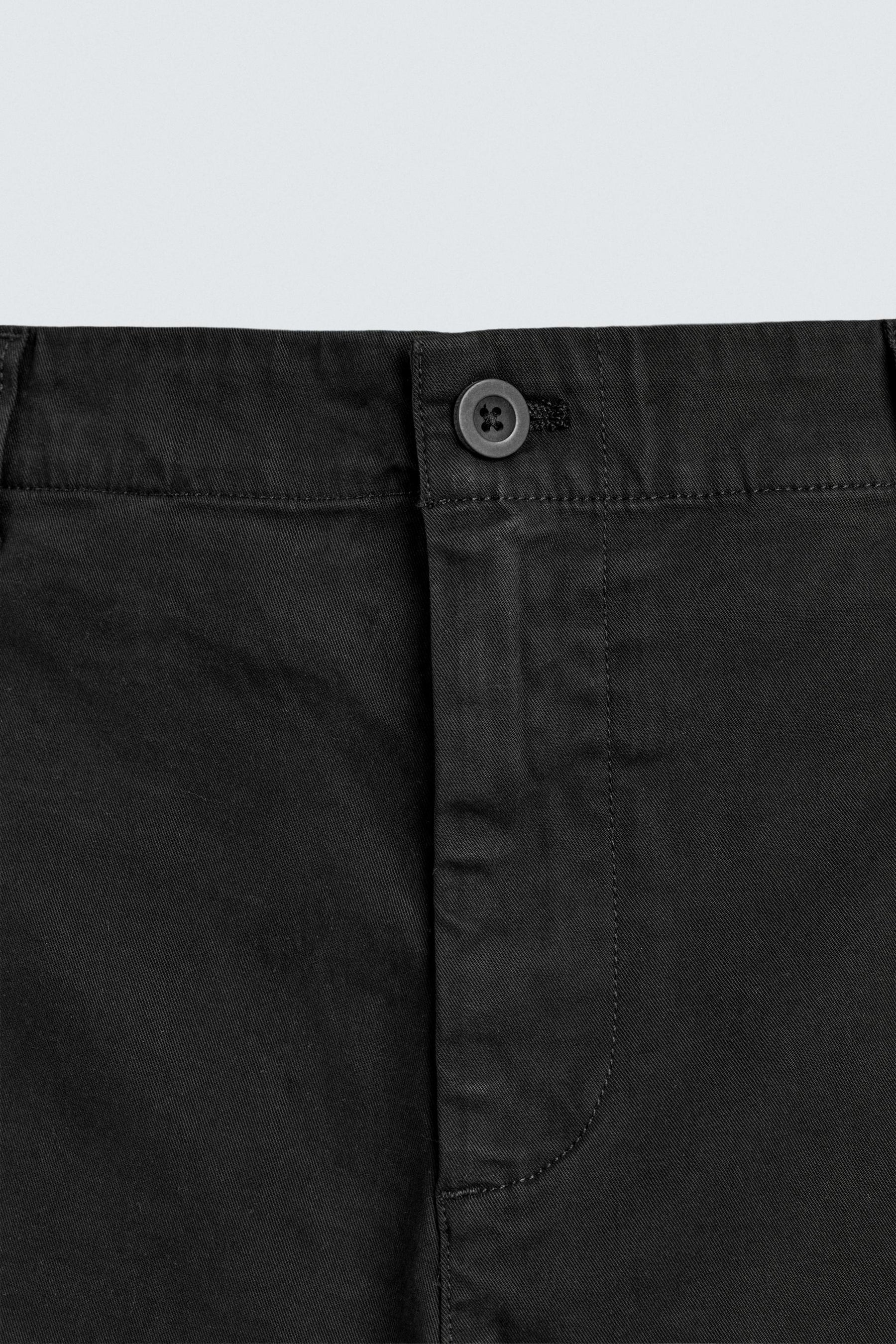 STRAIGHT-LEG TWILL TROUSERS - Image 9