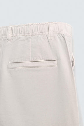 STRAIGHT-LEG TWILL TROUSERS - Image 9