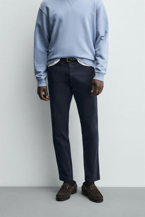 SKINNY FIT CHINO TROUSERS - Image 2