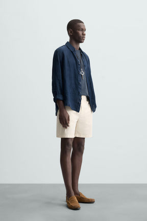 PLEATED REGULAR FIT BERMUDA SHORTS - Image 4