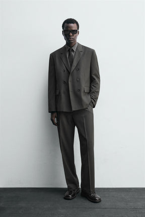 WOOL BLEND SUIT TROUSERS - Image 1