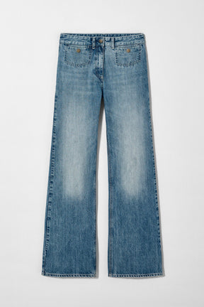 WIDE-LEG DENIM JEANS