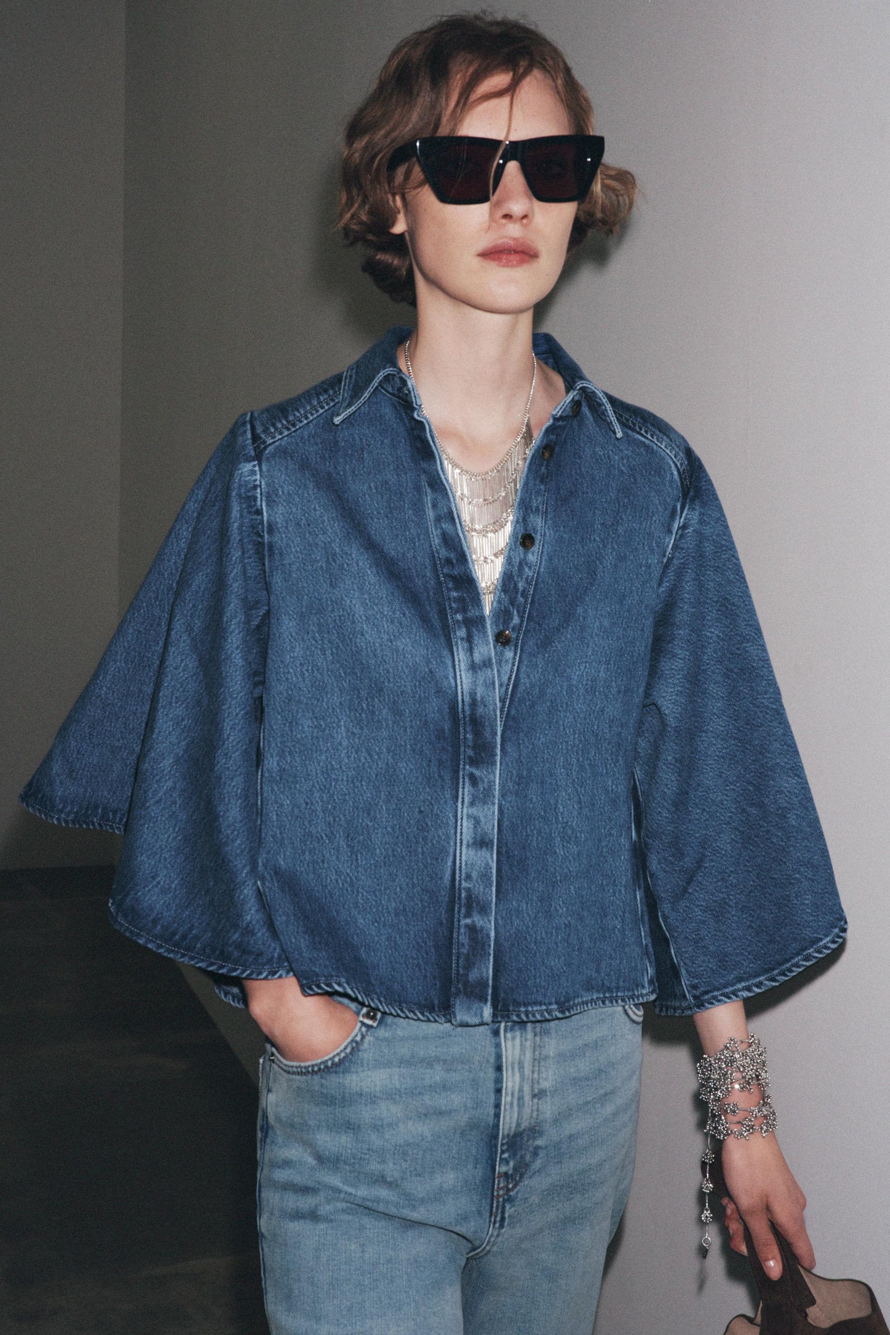 Denim Kimono Shirt