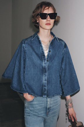 Denim Kimono Shirt