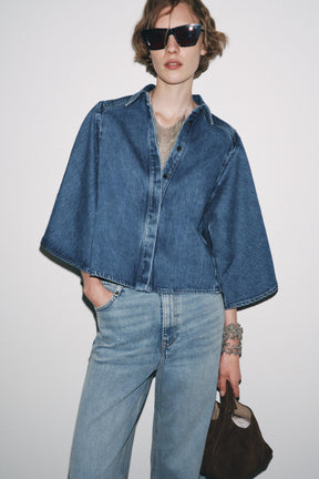 Denim Kimono Shirt