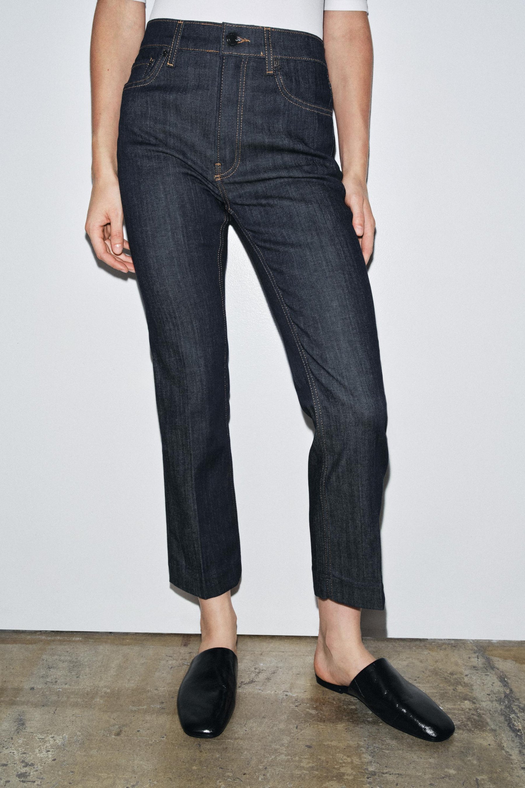 Mid-Waist Bootcut Jeans