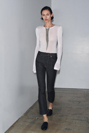 Mid-Waist Bootcut Jeans