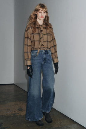 Flare Pleat Low Waist