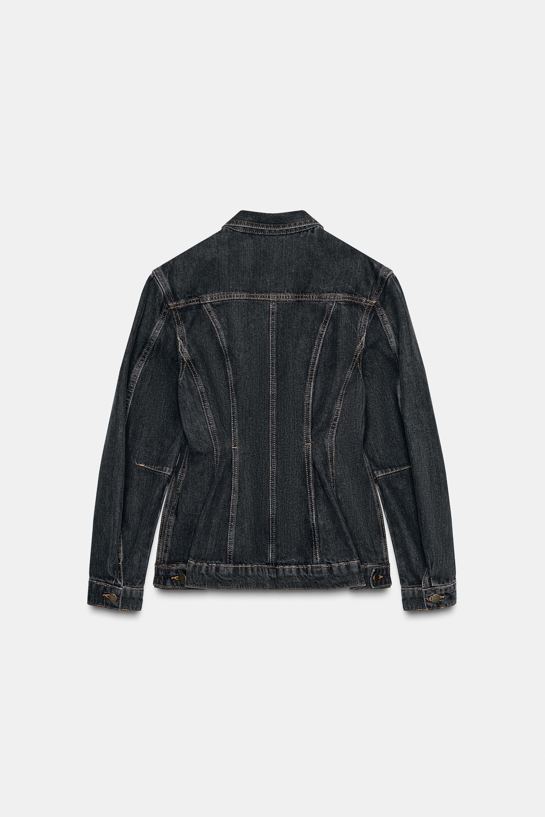 ZW COLLECTION FITTED DENIM JACKET - Image 6
