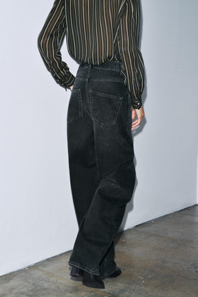 High-Waist Barrel Jeans