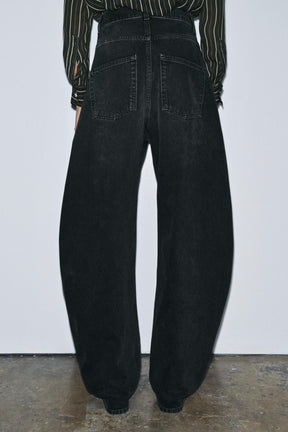 High-Waist Barrel Jeans