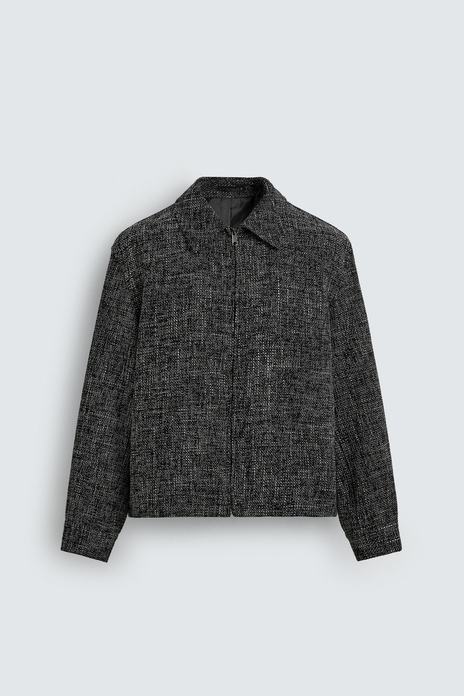 ZIP-UP TEXTURED OVERSHIRT - Image 7