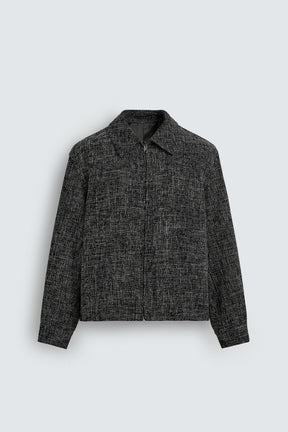 ZIP-UP TEXTURED OVERSHIRT - Image 7