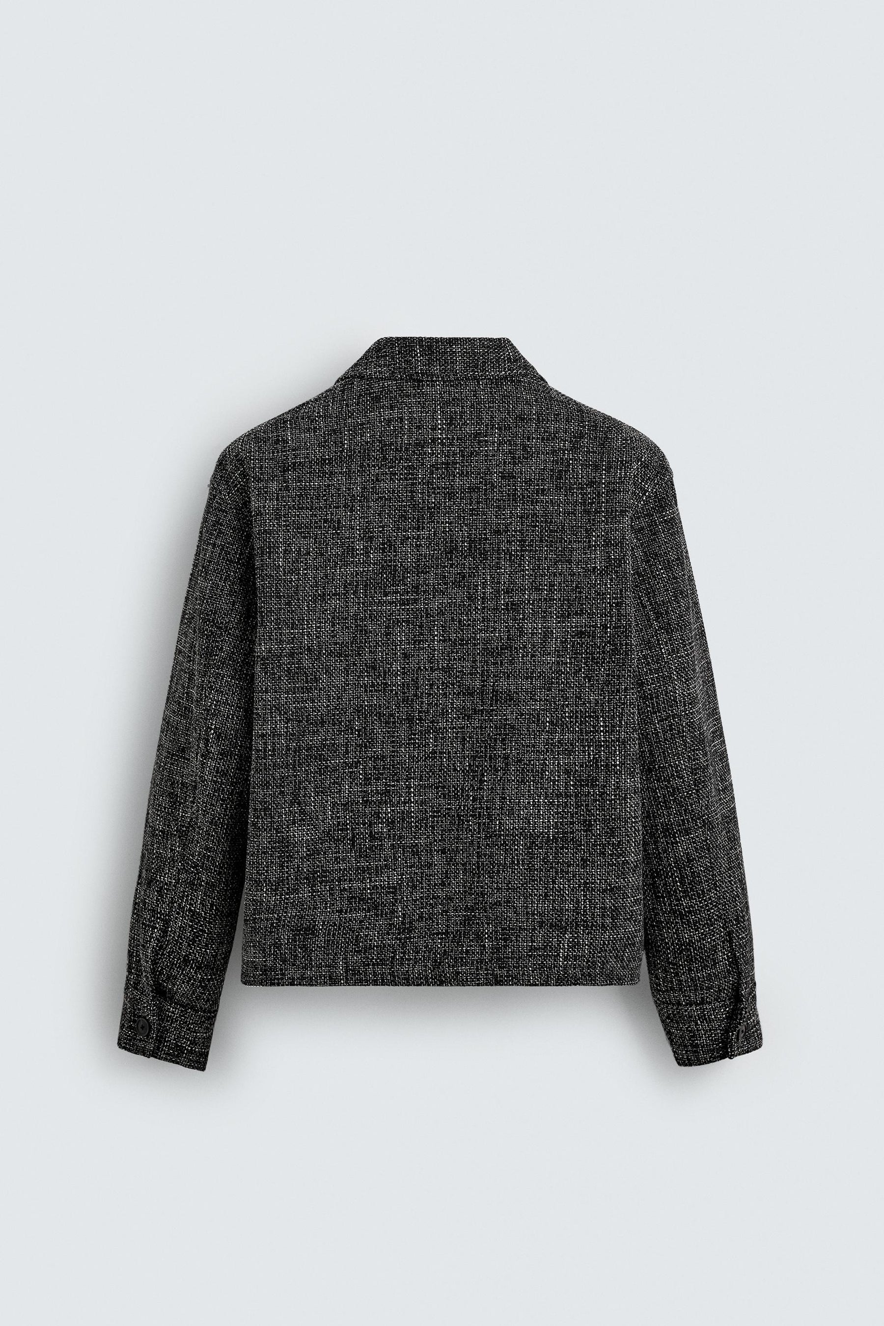 ZIP-UP TEXTURED OVERSHIRT - Image 8