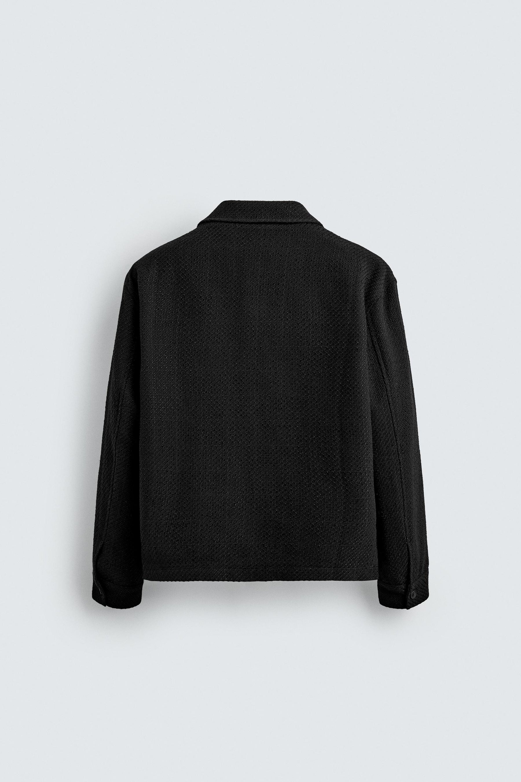 ZIP-UP TEXTURED OVERSHIRT - Image 6