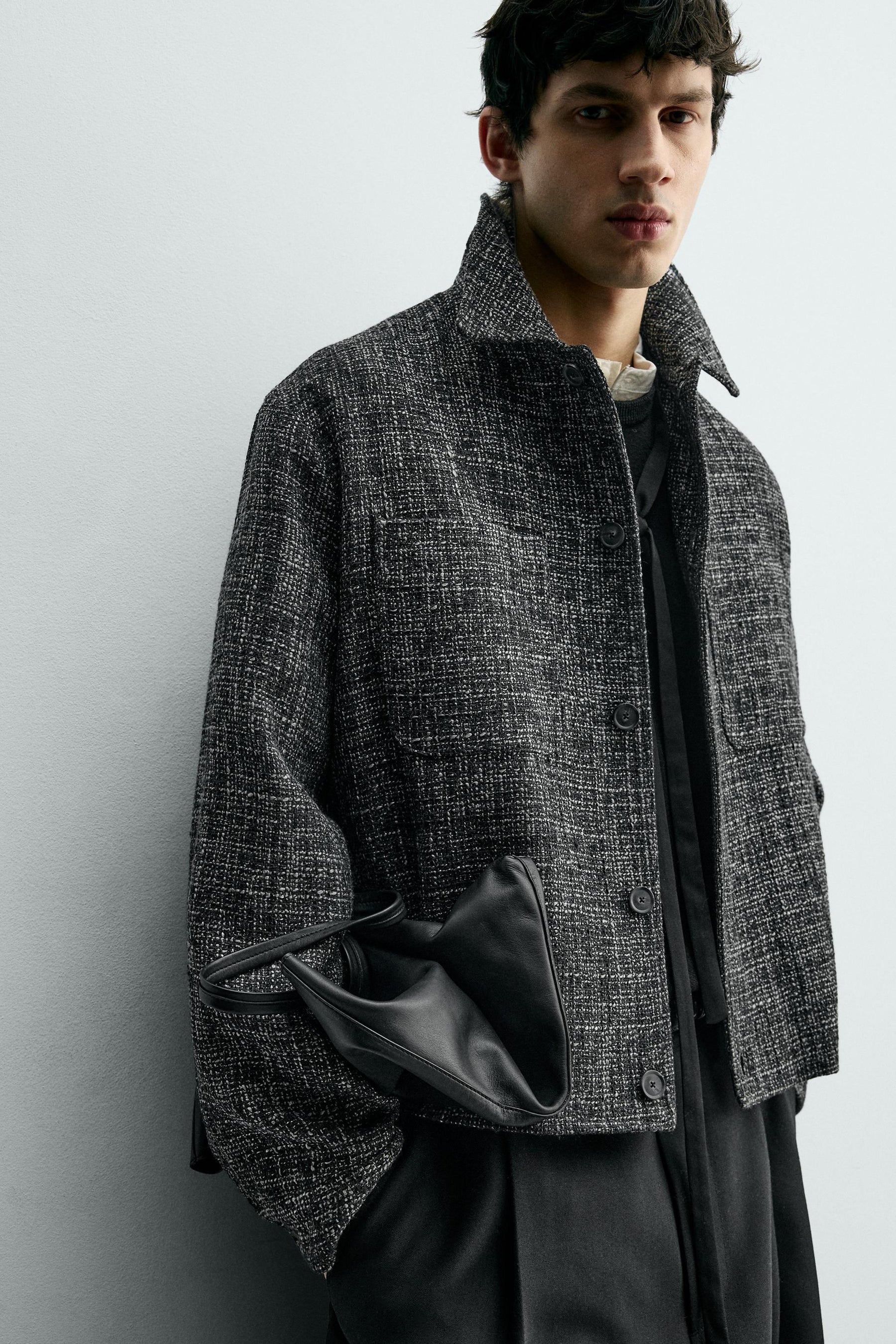 TEXTURED OVERSHIRT WITH POCKETS - Image 5